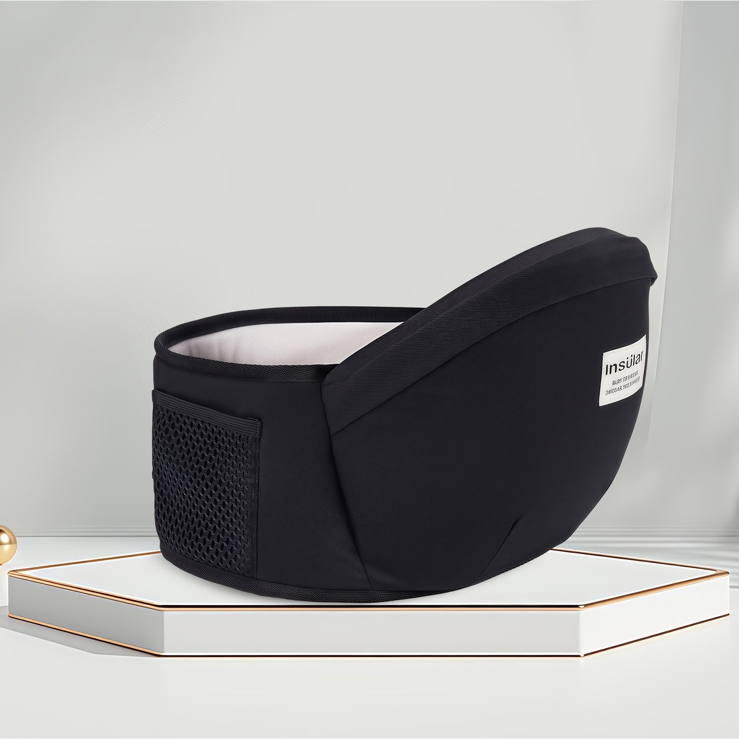 1pc Ergonomic Baby Waist-to-Toe Height-Adjustable Baby Carrier-like Babypot - 30° Tilted Design with 0-3 Years, Soft Padding & Secure Buckle Closure, Lightweight Sturdy Frame for to 12-Month-Olds, Travel-Friendly Baby Carrie