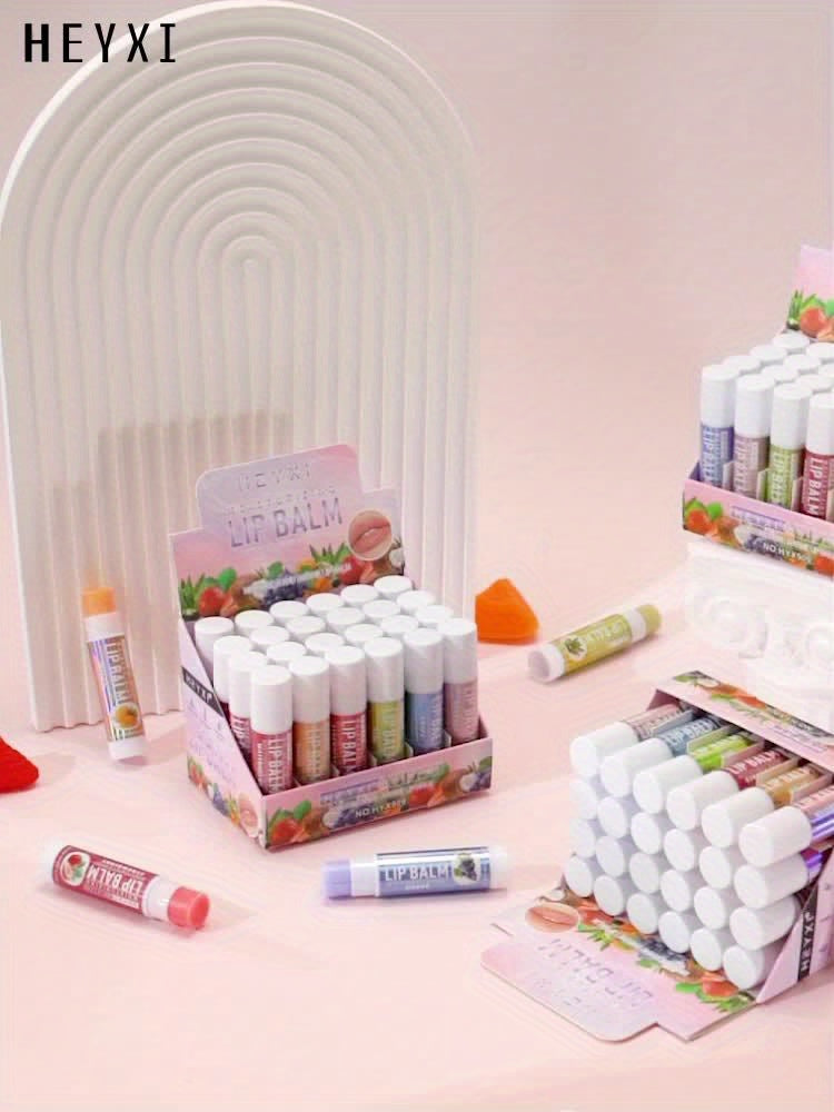 24pcs Set Fruit-Flavored Lip Balm Set - Hydrating & Moisturizing, Tinted Lip Care for All Skin Types, Berry Shades Women Personal Care Supplies