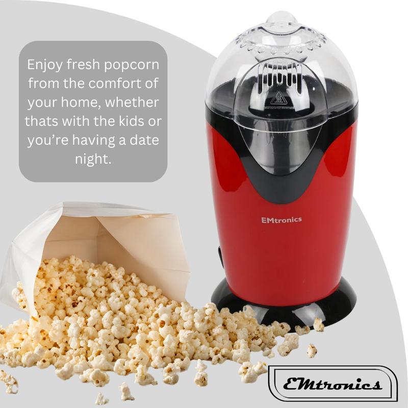 UK Plug  Electric Popcorn Maker - Red