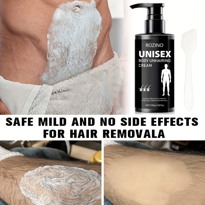 Use Once for, Lasts Smooth for 6 Months, Instant Hair Removal, 100g Men's Hair Removal Cream, Women's Hair Removal Cream, Gentle and Non-Irritating to Skin, Semi-Permanent Hair Removal, Suitable for Face, Lips, Underarms, Leg