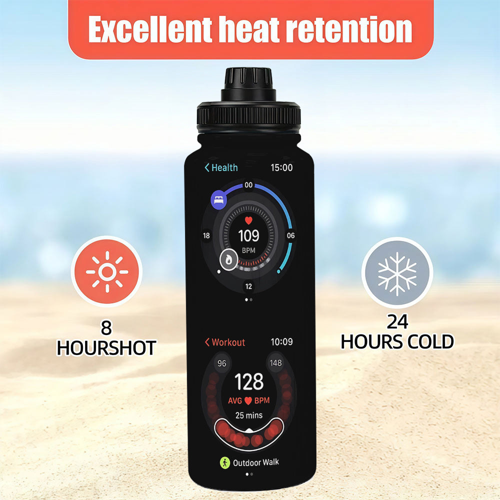 Stainless Steel Vacuum Insulated Tumbler with Lid, 304 Stainless Steel, 24-Hour/48-Hour Hot/Cold Retention, Ideal for Travel, Camping, Gym, Office - Perfect Christmas Gift for Men and Women, Compatible with Devices
