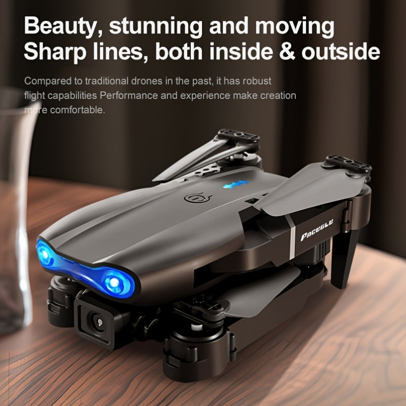E99-PRO Folding Drone with Remote + Storage Bag Features Dual Cameras, 360° Flipping, And Optical Flow Hovering Capabilities, Making It Ideal for Aerial Photography Enthusiasts And Outdoor Adventurers. Its Convenient Design