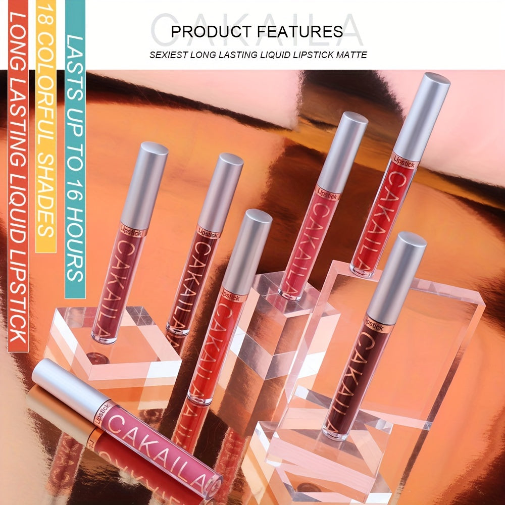 10 PCS Set Matte Lip Gloss Lipstick Set, Long-Lasting Waterproof Non-Stick Cup, Non-Fade Liquid Velvet, Red Shades, All Skin Types, Adult Use, Matte Finish, Beauty Personal Care