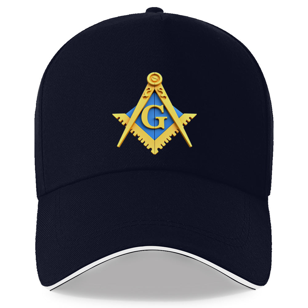 3 Colors Secret Society Freemasons The Masonic Emblem: a 3D rendering of a mysterious symbol Lightweight unisex cap adjustable cap perfect for all seasons ".woven fabric.