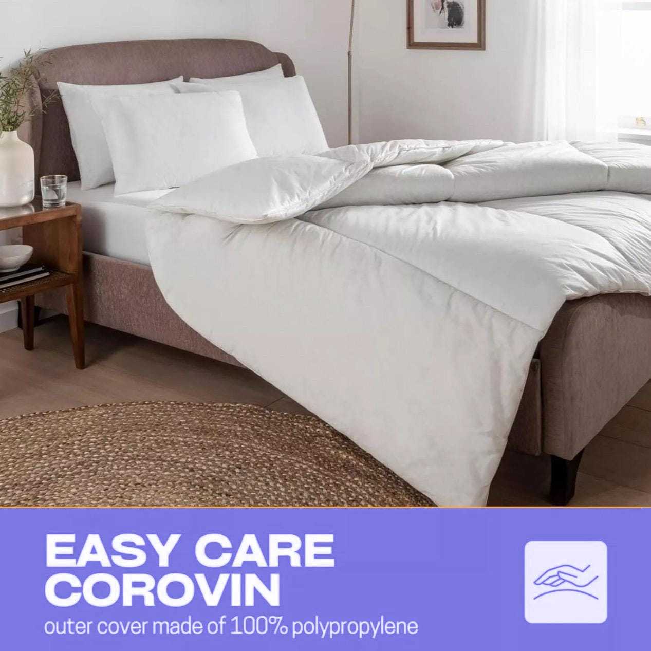 Luxury - Lightweight Duvet Quilt Five Star Hotel Top Quality 2.5 4.5 10.5 13.5 15 TOG Options All Season Duvets - Lightweight Bedding– Year-Round Comfort for Summer and Winter Nights – Elegant and Durable