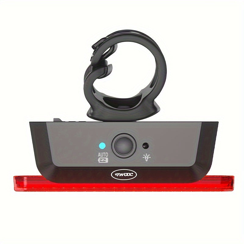 NEW Bike Tail Light, USB-C Rechargeable 30H Runtime Ultra Bright LED Bike Rear Light with Smart Brake, IPX5 Light, 6 Modes, USB Cable Included, 36V Compatible for Mountain/Road ( Post Mounted)