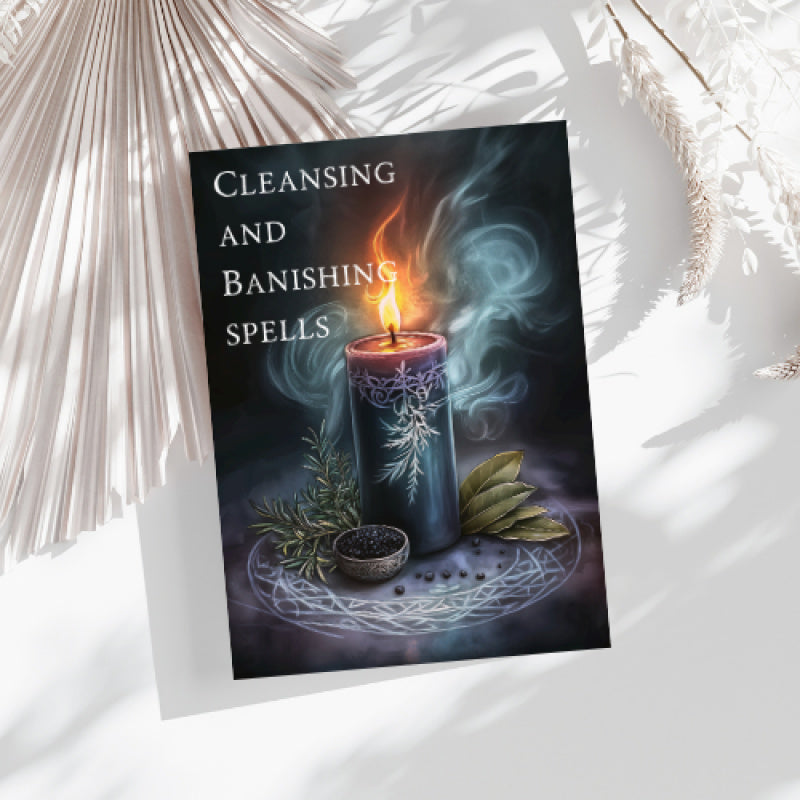 Black Magic Spells Cleansing & Banishing Rituals Notebook for Adults - 15 Smoke, Salt, Sound, Moon Methods, Energy Clearing Practices, 14 Banishing Techniques, Ritual Theory, Energetic Boundaries, Witchy Spiritual Workblock