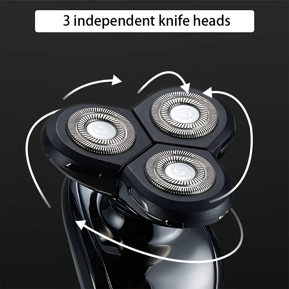 NEW Men's Electric Shaver, Wet & Dry Rechargeable Shaver with Magnetic Blades, USB Charging, Hair Trimmer, Grooming Kit - Men Grooming Tools  Ideal Father's Day Gift for Dad, Husband, or Male Friends