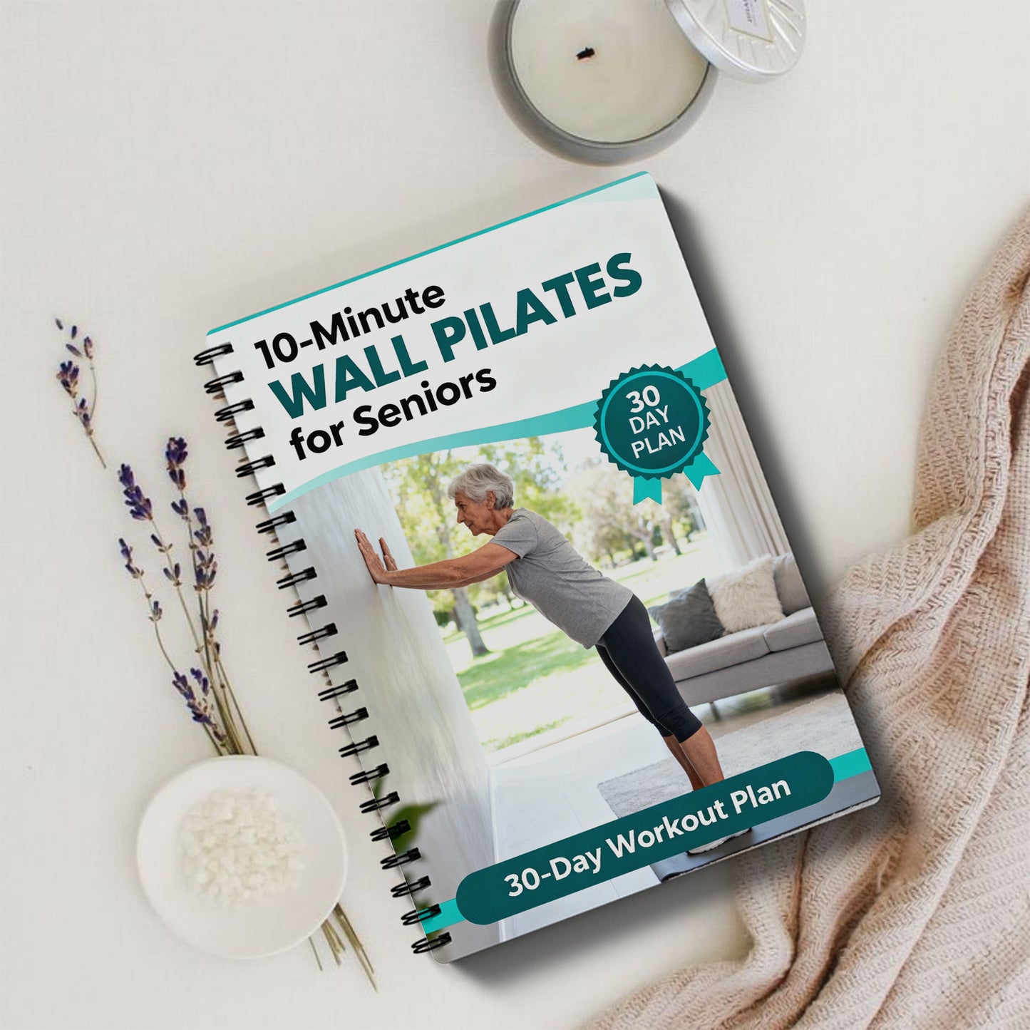 Wall Pilates for Seniors - Beginner-Friendly At-Home Exercise Workbook for Balance, Strength, Flexibility& Mobility Support, Simple Step-by-Step Illustrated Guide for Older Adults