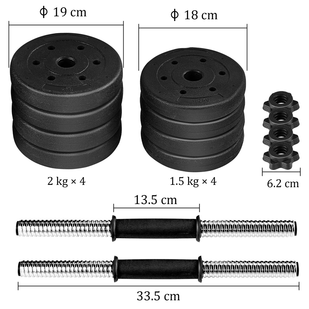 For Home Gym 2PCS Set  7.5/12.5/15kg  Dumbbell Set Adjustable, Adjustable Dumbbells, Dumbbell Weight Set, Free Weight Set Training Dumbbell Pair Lifting Dumbbells Weight Set for Home Gym, Full Set of 2 Dumbbells, Black