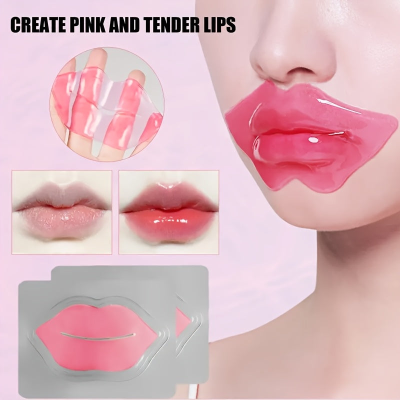 20 PCS Set Collagen Crystal Lip Mask Moisturizes Dry Lips, Smooths Fine Lines, Deeply Hydrates, Makes Lip Skin Firmer And Younger, And Gives You a Pink And Fresh Mouth