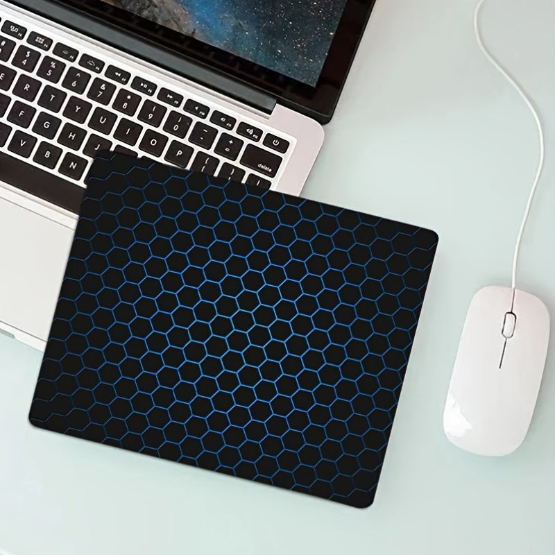 Anime Geometric High-Definition Gaming Mouse Pad, Mini Rubber Non-Slip Computer Office Mouse Pad, Keyboard Gaming Desk Mat for Home Office Computer Accessories