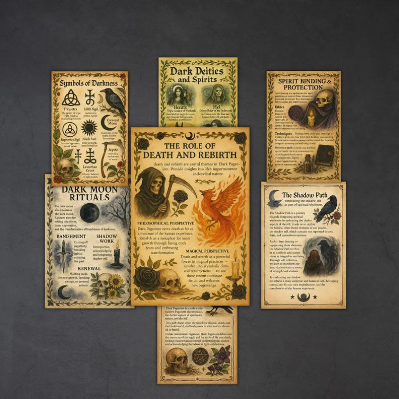 Unlock the Shadows: Black Magic Secret Dark Paganism Witch Guide Kit for Adult Practitioners. Premium Ritual Set for Shadow Work, Occult Guidebook Divination Embrace the Mysterious Path of Advanced Witchcraft