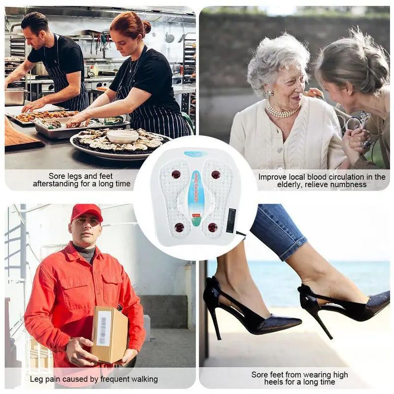NEW!! Foot Leg Vibration Blood Circulation Enhancer Foot Massager with Heating 9 Modes Health Care Accessories Massage Devices