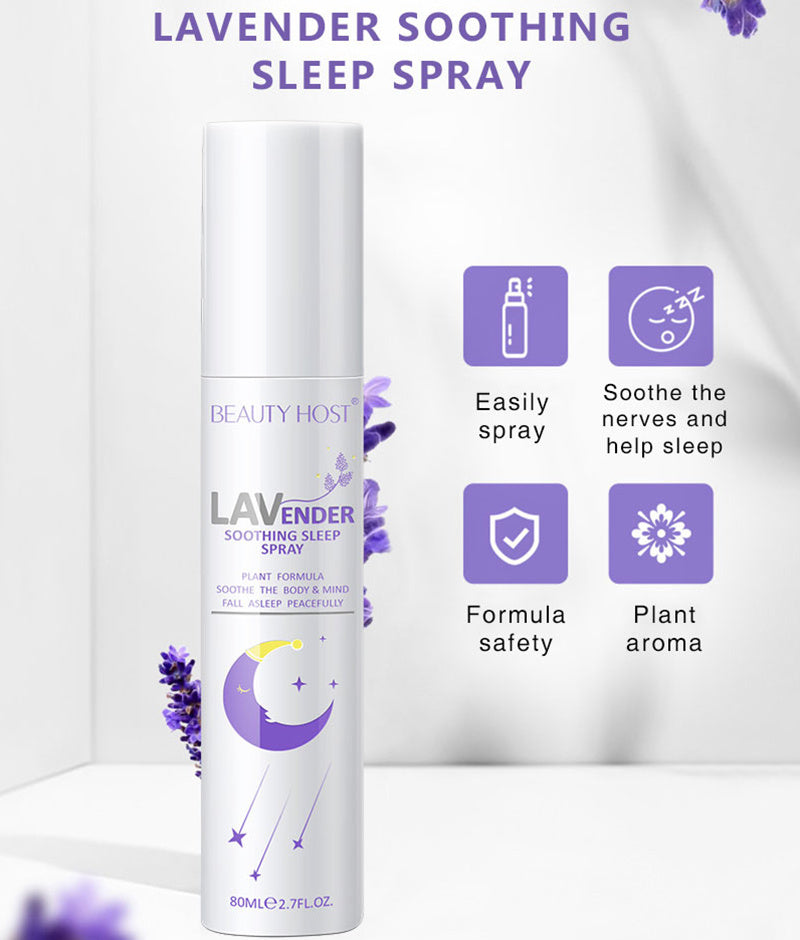 1pc Lavender Sleep Spray - Room Pillow Spray For Deep Sleep - 80ml Anti-Stress Relaxing Spray