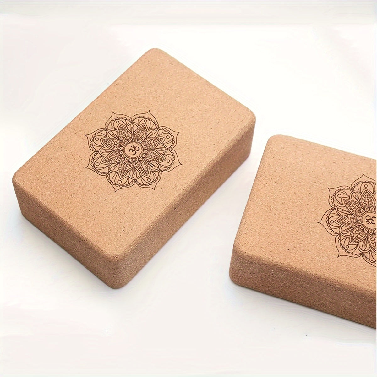1pc Cork Wooden Yoga Brick, High-Density Yoga Block, Suitable For Dance Training, Leg Pressing, Indoor Fitness Home Gym Accessories