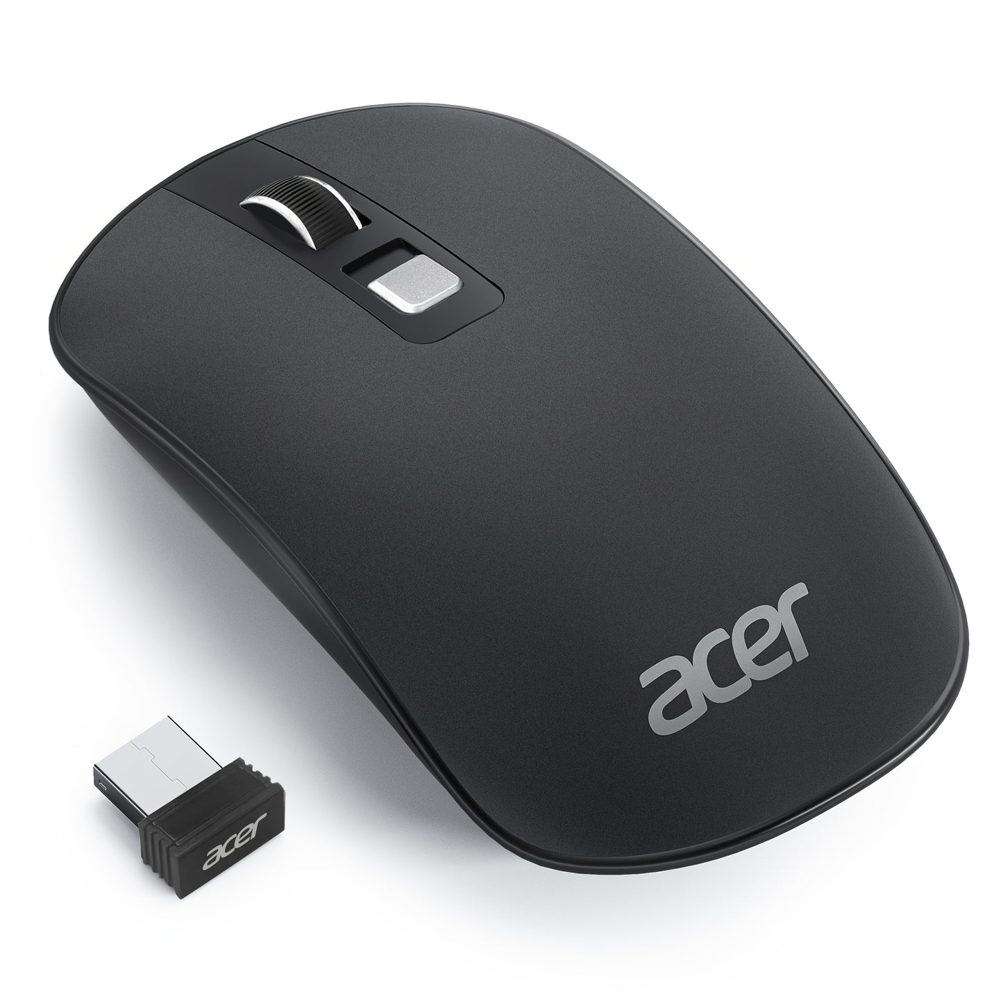 Original ACER Computer Mouse Wireless, 2.4G Slim USB Wireless Mice with USB Receiver, Laptop Mouse with 4 Buttons, Portable for Laptop, Desktop, PC, Wireless Mouse for Laptop, Ergonomic Mouse, Computer Mouse Wireless USB, Wir