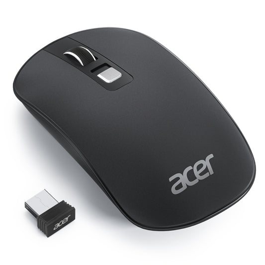 Original ACER Computer Mouse Wireless, 2.4G Slim USB Wireless Mice with USB Receiver, Laptop Mouse with 4 Buttons, Portable for Laptop, Desktop, PC, Wireless Mouse for Laptop, Ergonomic Mouse, Computer Mouse Wireless USB, Wir