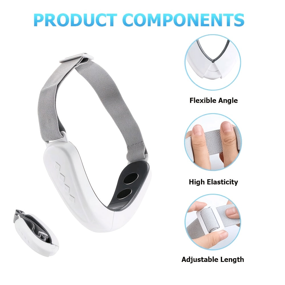 V-Shape Facial Massager, Smart Beauty Device for V-Line Face Lifting, 5 Modes & 12 Intensity Adjustments, Suitable for Travel, Home Use, Tool for Women, Suitable as a Holiday Gift