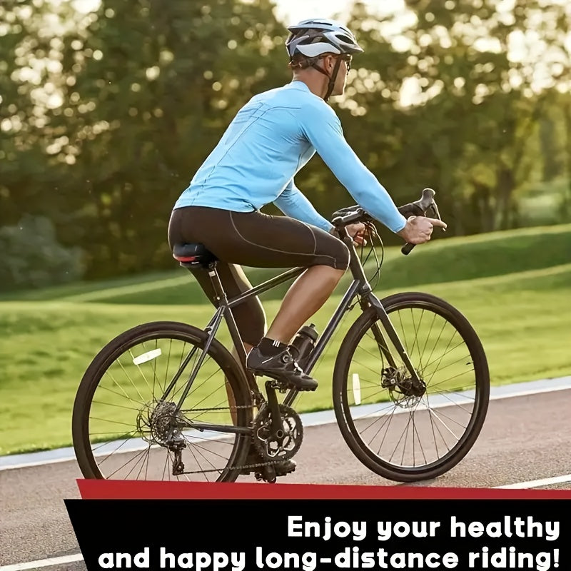 Ultra-comfortable Bicycle Seat Cushion | Unisex Wide Saddle | 2 Shock-absorbing Balls + Memory Foam Cushioning | Waterproof, Sweat-resistant, and Non-slip | Suitable for Mountain/road/commuter/fitness Bikes | Long-distance R