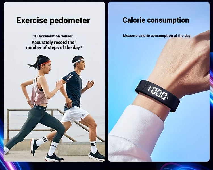 New Multi-functional Simple and Stylish Unisex Digital Watch, featuring alarm, pedometer, timer, night light, designed for students with a lightweight and comfortable fit. Ideal for any occasion—perfect as a holiday gift. I