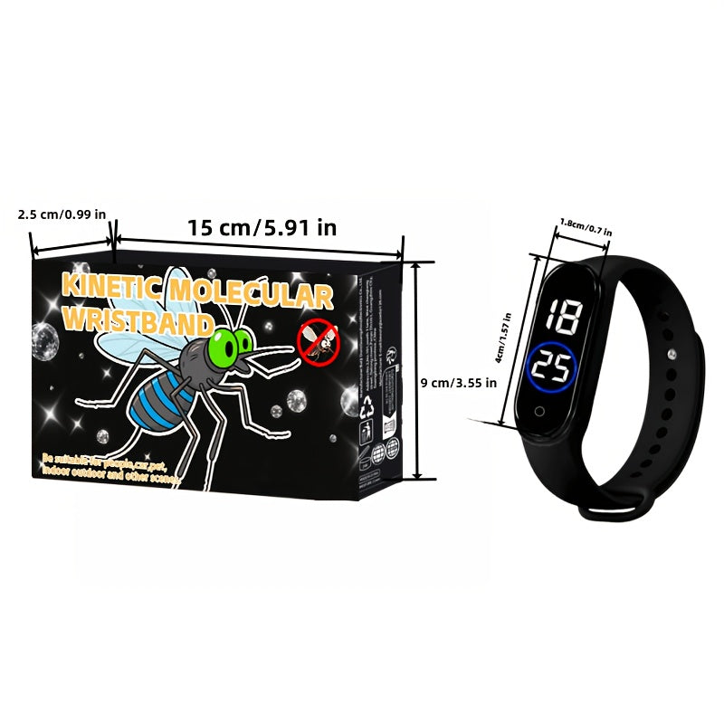 NEW 6 PCS Set Home Mosquito Repellent Wristband, Insect Repellent, Women's Mosquito Repellent Bracelet, Outdoor Men's Mosquito Repellent Watch, Summer Mosquito Control, Unisex, Comfortable to Wear, Physical Mosquito Repellent