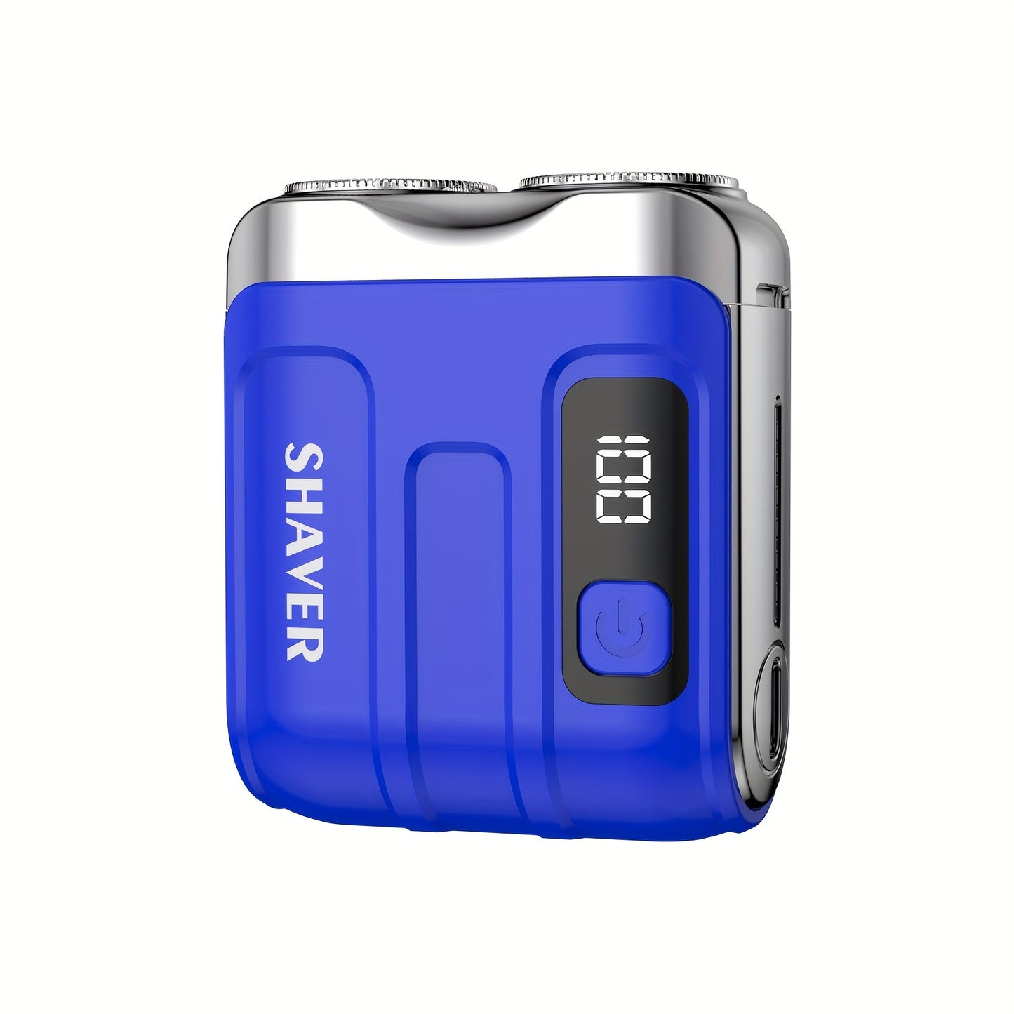New Upgraded Mini Electric Portable Dual Blade Floating Men's Electric Shaver with Digital Display, Five Color Options, Clean Shaving, USB Charging, Travel Business Trip Hotels Men Grooming Tools