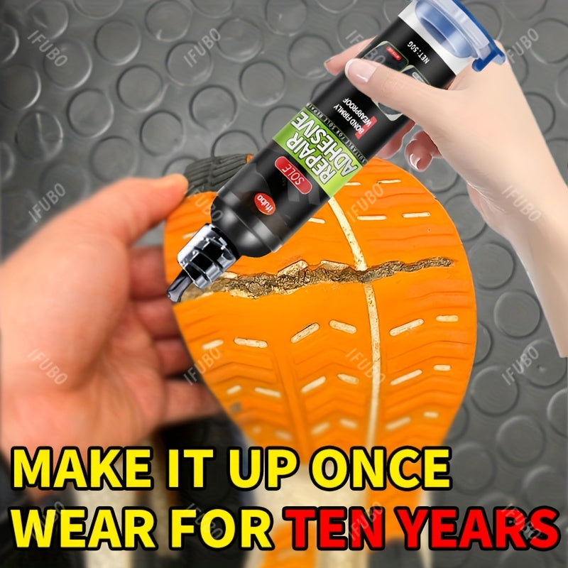 NEW Arrivals Heavy-Duty Shoe Repair Glue - No-Mess Application, Instant Strong Adhesion for Athletic, Sneakers, Boots - Long-Lasting Fix for cracks, holes, worn-out soles - Quick Step Temporary Solution for Runners, Gym, Trav