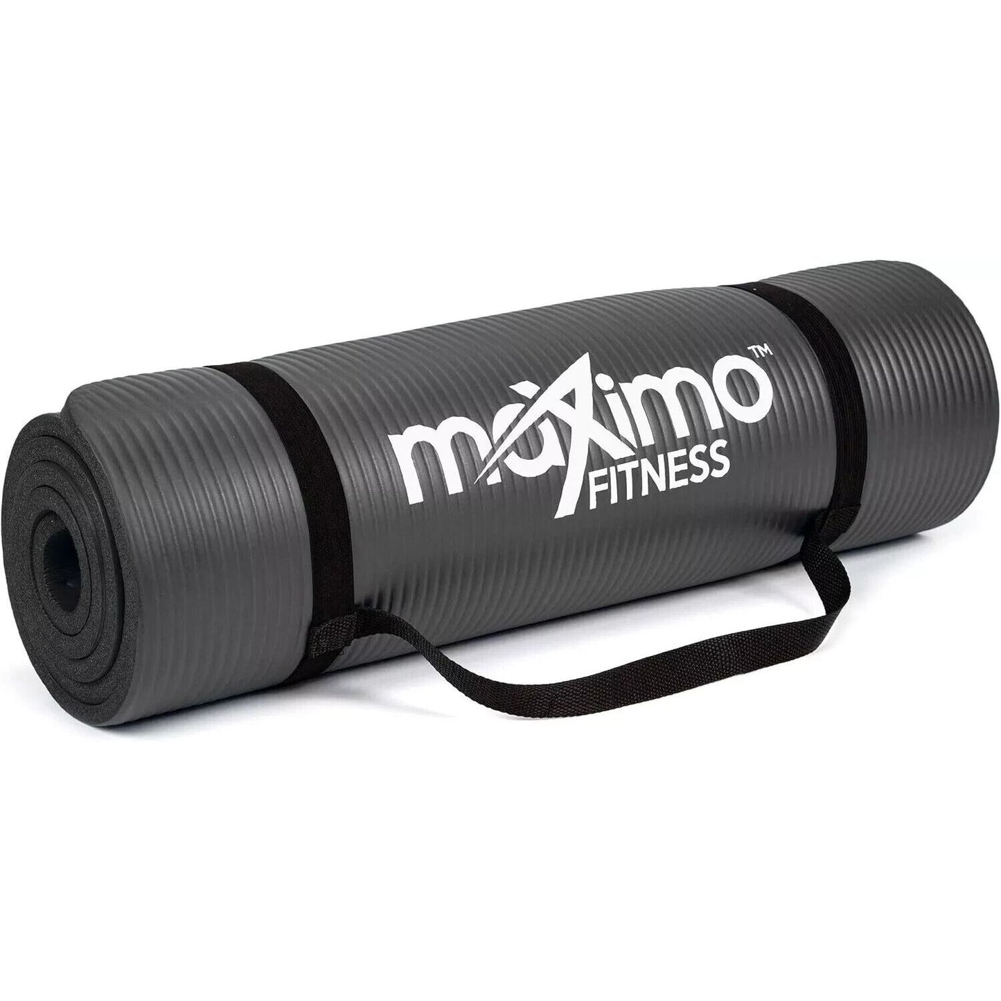 Yoga Exercise Mat Thick Non Slip with Carry Strap 15mm Workout for Home Large