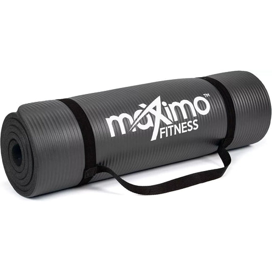 Yoga Exercise Mat Thick Non Slip with Carry Strap 15mm Workout for Home Large