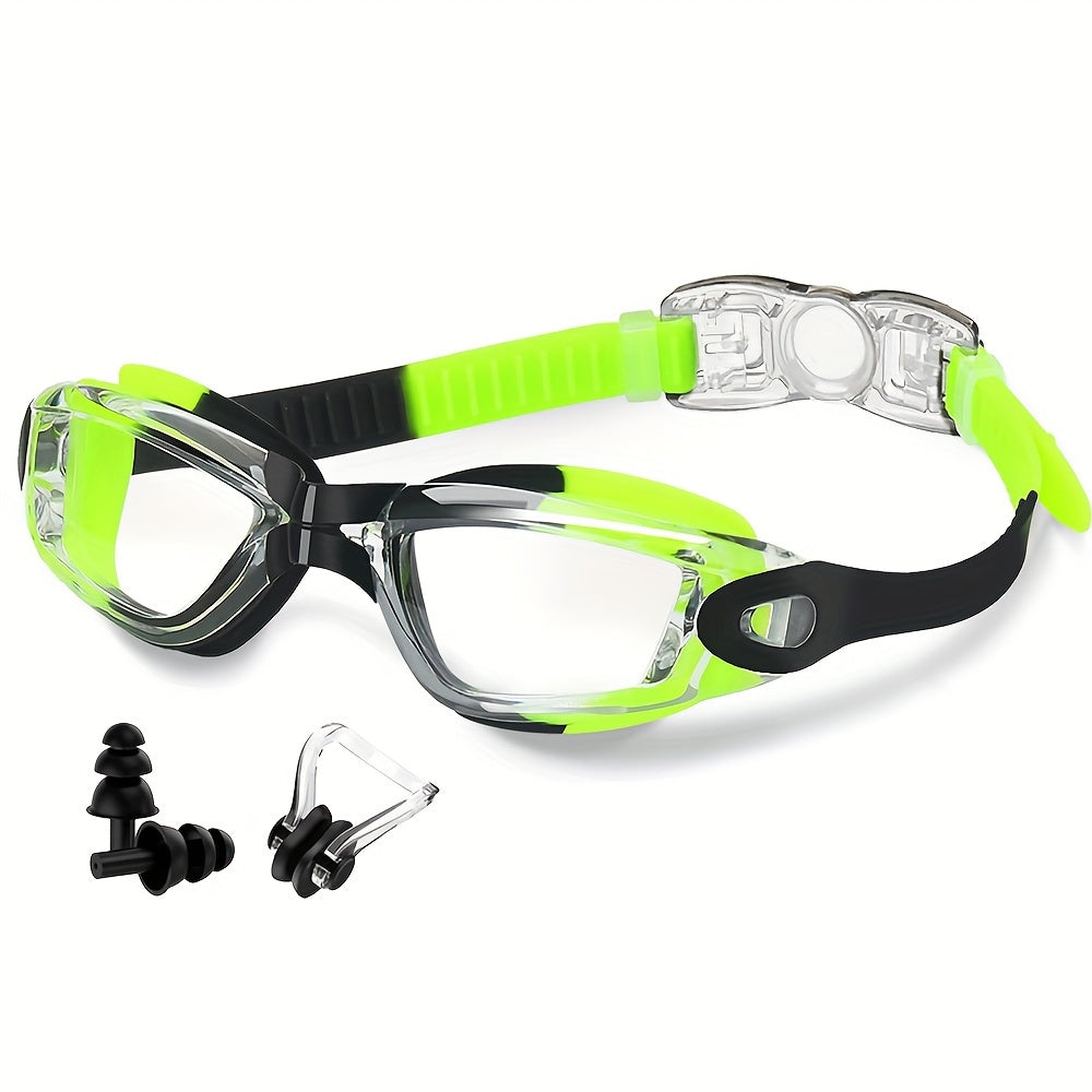 Professional Anti-Fog And Waterproof Adult Adjustable Swimming Goggles for Men, Women, And Teenagers, Designed for Training Swimming Accessories