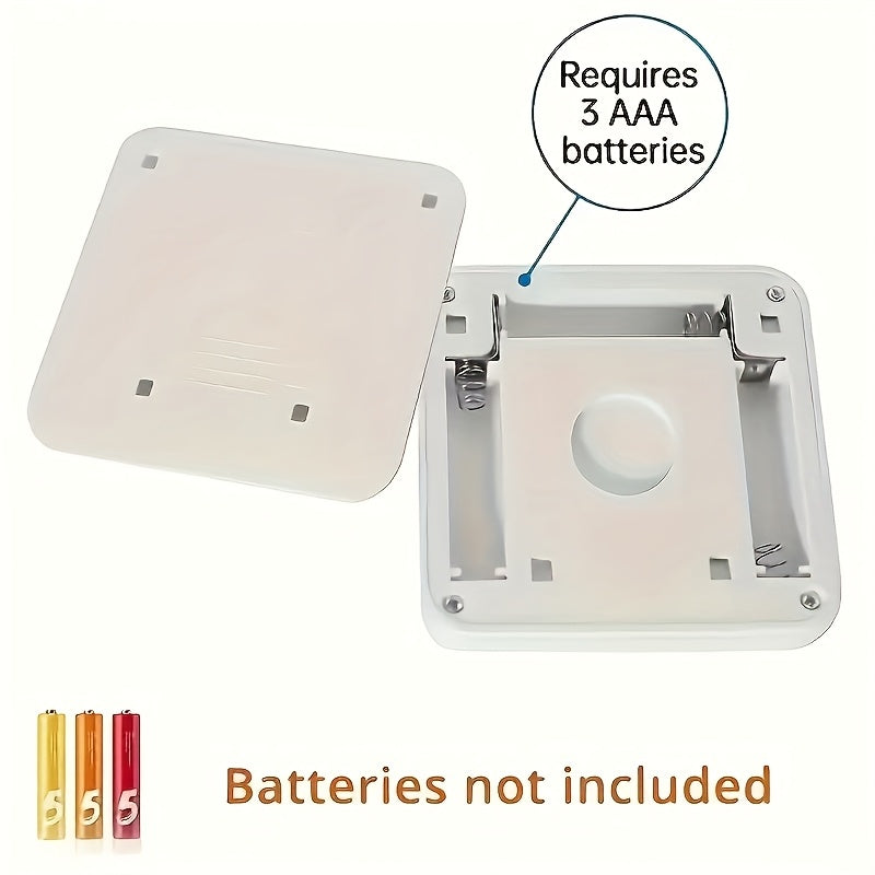 NEW 6-LED Bead Motion Sensor Smart Wireless Night Light. 3m Detection Range, Double-sided Adhesive Installation, No Drilling Required. Suitable for Stairs, Car Compartments, Cabinets, Bedside, Hallways, Kitchens, Etc. Battery