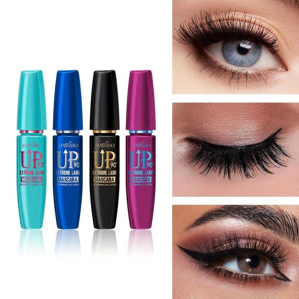 4 PCS Set  4D Mascara Set, Waterproof, Volumizing, Curling, Long-Lasting, Black Shades for All Skin Types Women Eyewear Make-Up Cosmetic Accessories