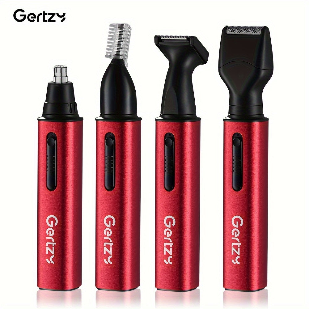 4-in-1 Grooming Kit, USB Rechargeable Electric Nose Hair Trimmer, Beard Trimmer, Eyebrow Trimmer, Sideburns Trimmer, Nose Hair Remover for Men Women, Men's Ear And Nose Trimmer