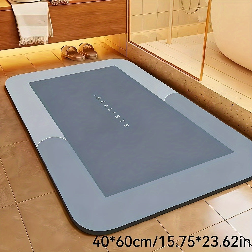 NEW Extra Absorbent Bath Mat - Quick-Dry, Non-Slip Floor Mat, Soft and Comfortable, Suitable for Bathroom, Toilet, Shower, Laundry Room, Bedroom, Living Room, Kitchen, Door Mat