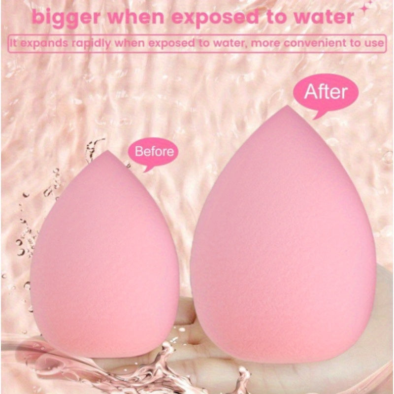 42pcs/set Face and Eye Makeup Brush Set Including 20 Brushes, Headbands, Bracelets, Large and Mini Beauty Sponges, Fan and Thumb Puffs, and A Makeup Brush Cleaning Bowl and Makeup Bag