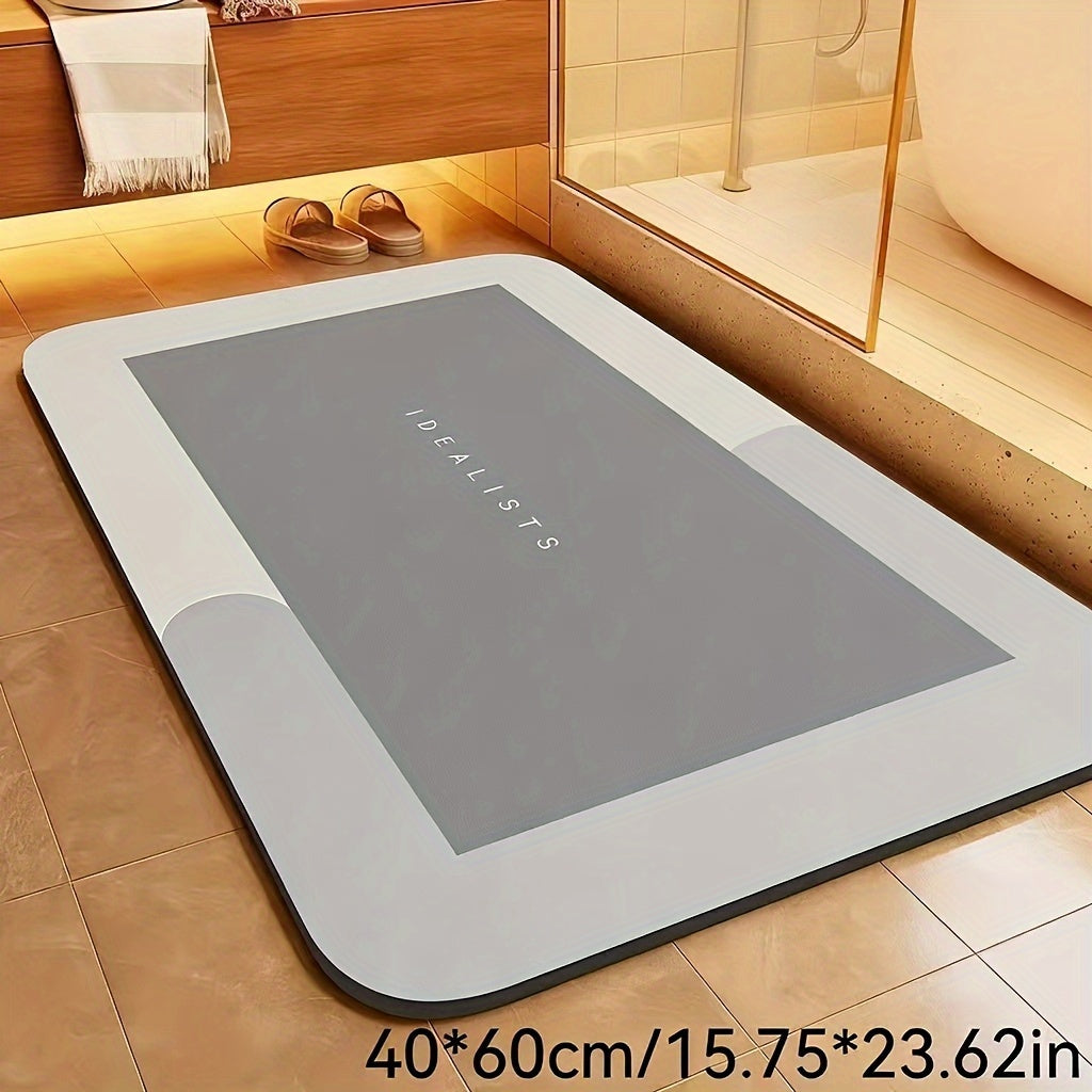 NEW Extra Absorbent Bath Mat - Quick-Dry, Non-Slip Floor Mat, Soft and Comfortable, Suitable for Bathroom, Toilet, Shower, Laundry Room, Bedroom, Living Room, Kitchen, Door Mat
