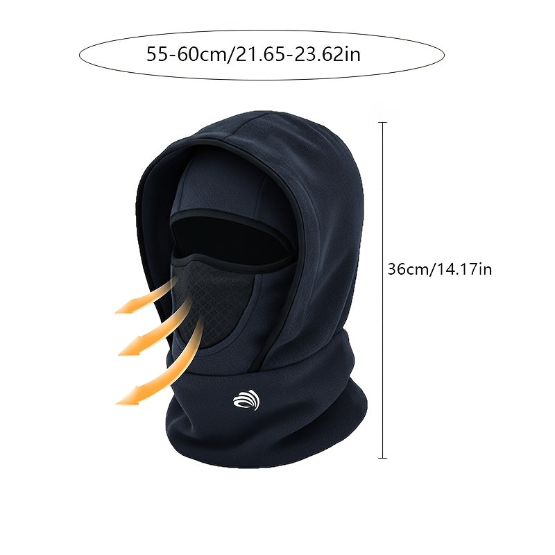 Men's Thermal Face Mask  - Full Face & Neck Coverage Winter Skiing, Snowboarding, Outdoor Activities - Cold Weather Beanie Hooded Cover for, Commuting - Warm for Cold Seasons Sports Apparel Accessories