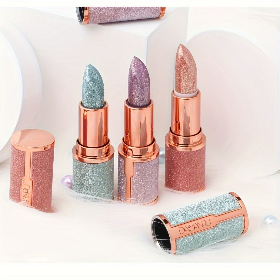 8 Colors Luxury Rose Smoke Powder, Bright Starry Sky, Glossy Velvet Texture, Durable, Make Your Lips Shiny, Waterproof, Anti-fouling. Gifts for Women. Ladies Cosmetic Accessories