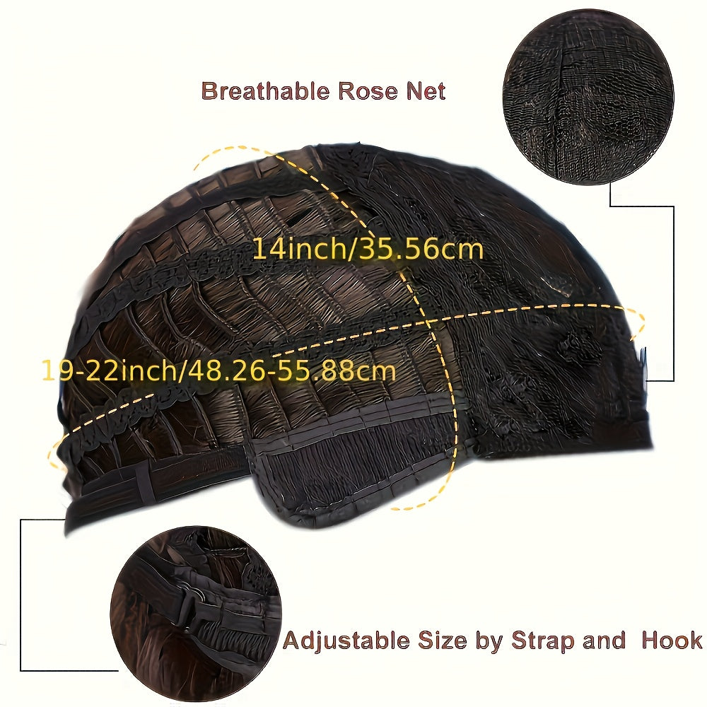 Long Straight Synthetic Heat-Resistant Wig for Women - Density Rose Net Cap, Natural Look for Cosplay, Parties & Role-Play, Easy Maintenance, Adds Volume & Length, Party Hairpiece, Cosplay Accessories