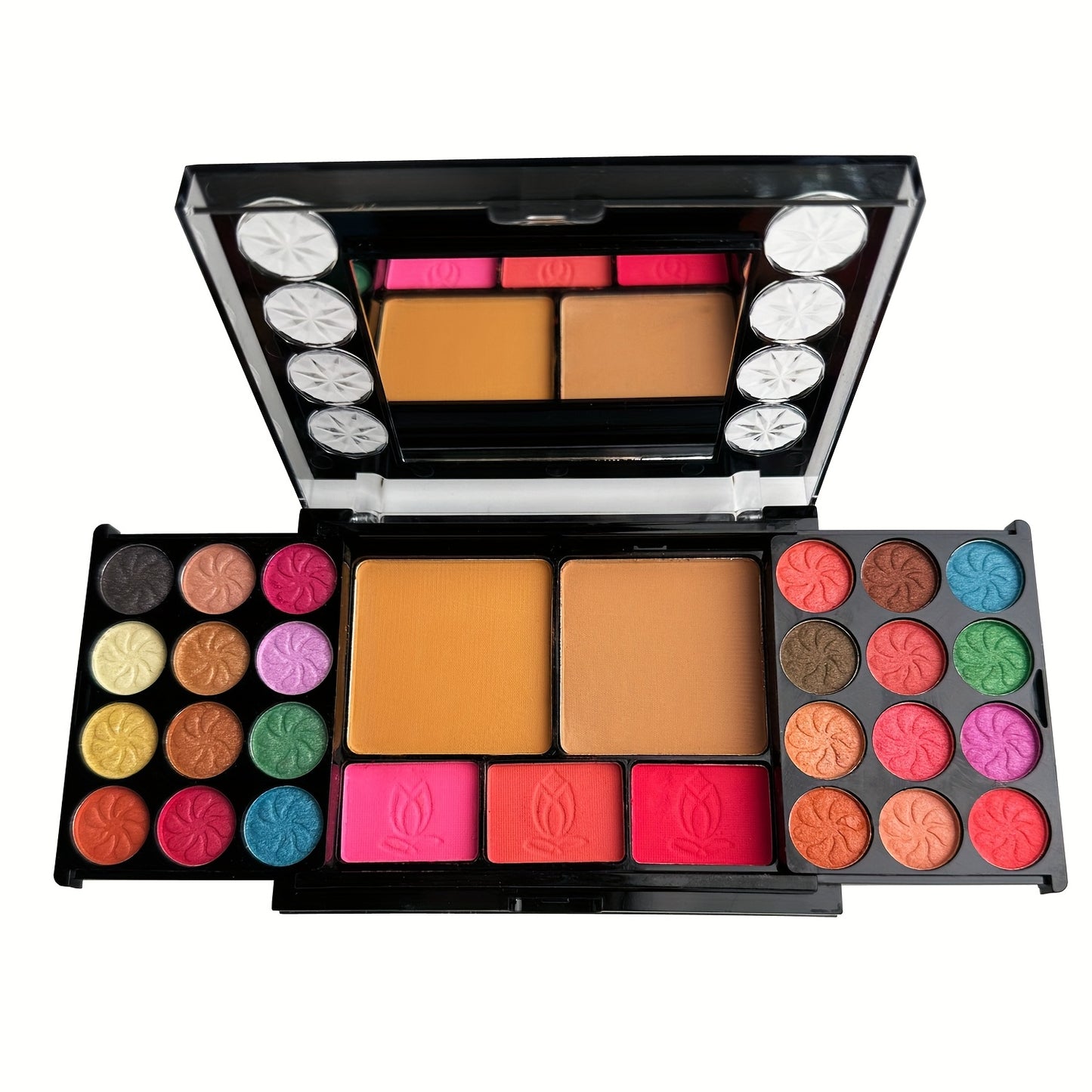 37 PCS Set Ultimate Makeup Set: Eyeshadow Palette, Blush, Lip Gloss & Contour Kit with Applicators - for Beginners, Includes Brown, Berry, Coral & Blue Tones for Women