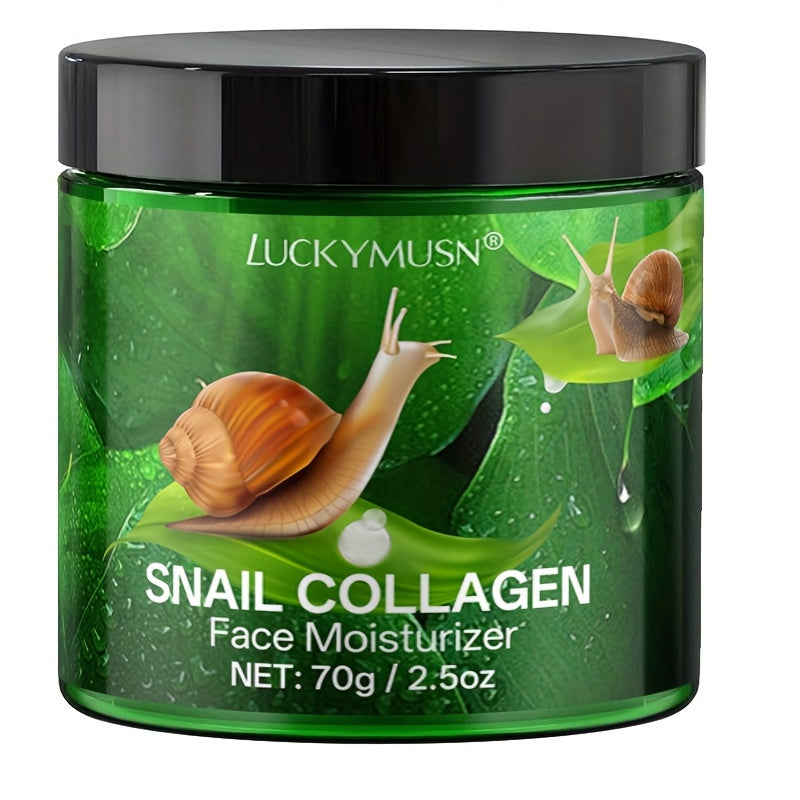Korean Snail Collagen Hydrating Cream, Tightening And Lifting, Deeply Hydrating, Illuminating, Makes Skin Appear Younger And More Radiant, Includes Hyaluronic Acid, Retinol, Vitamins C And E, Refreshing And Non-Oily, Appropri