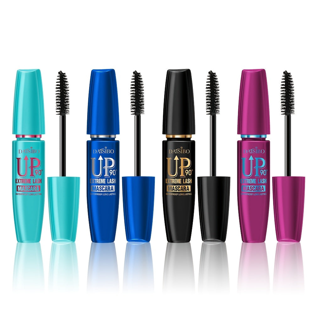 4 PCS Set  4D Mascara Set, Waterproof, Volumizing, Curling, Long-Lasting, Black Shades for All Skin Types Women Eyewear Make-Up Cosmetic Accessories