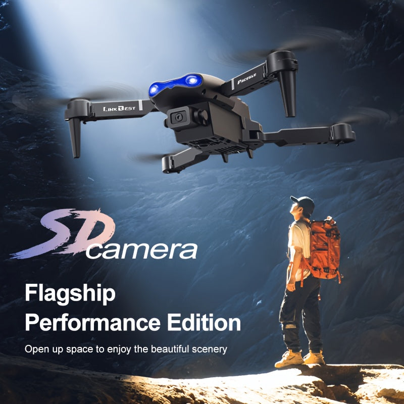 E99-PRO intelligent Drone + 3 Battery Set , Dual Cameras, Optical Flow Hover, 360 ° Flip, Folding Design, Perfectly Capturing Every Touching Moment, with Simple and Convenient Operation