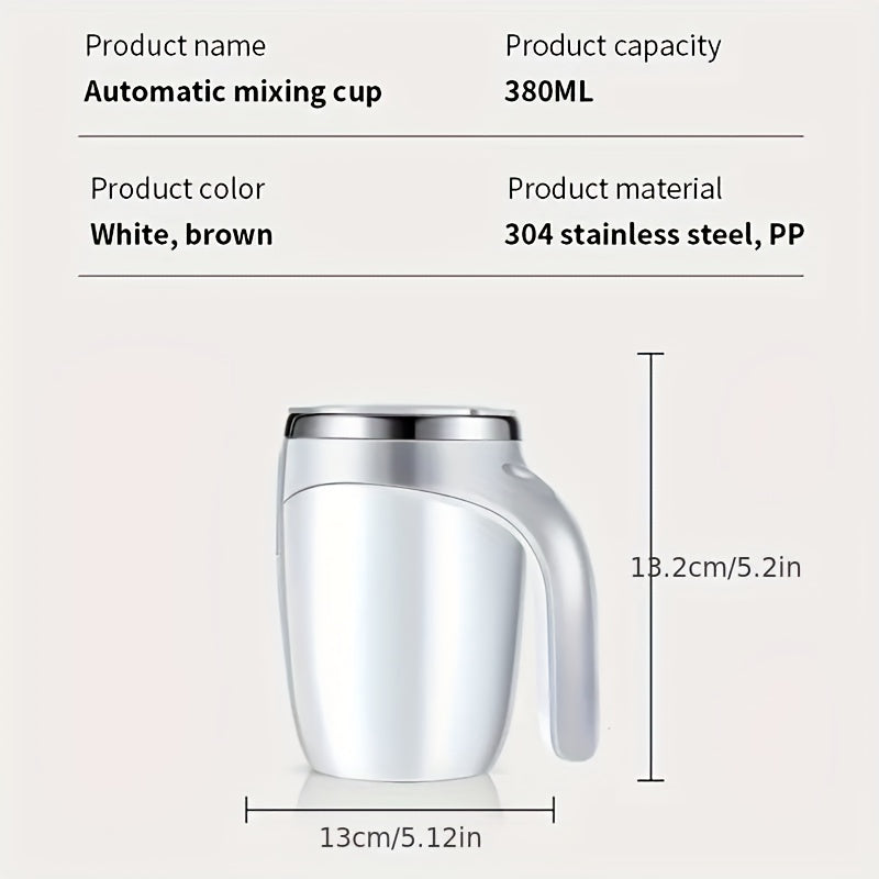 Automatic Mixing Portable Stirring Cup Large Capacity Lazy Magnetic Rotary Cup Battery Type Coffee Cup Outdoor Travel Camping Stirring Mug