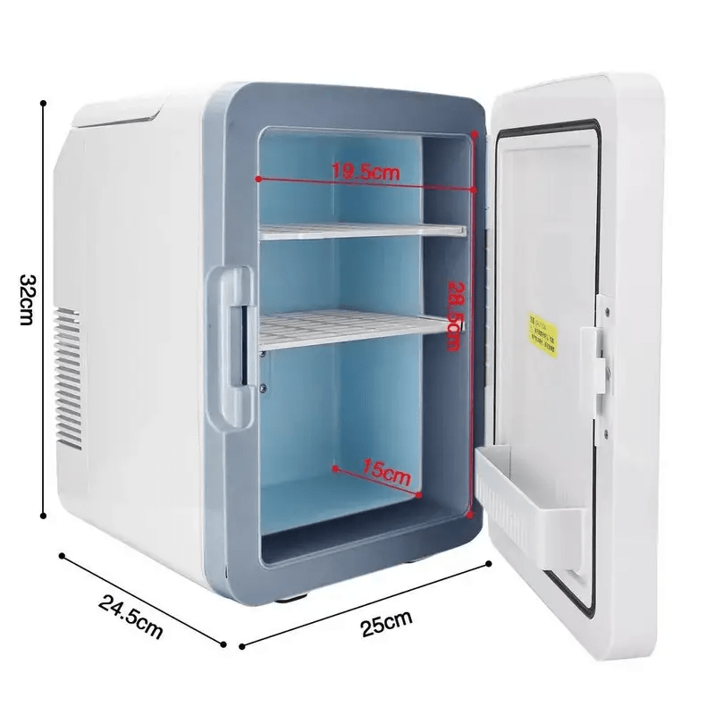 10L Portable Mini Fridge for Travel Outdoor Camping  Bedroom, Freezer Cooler and Warmer, Compact Design with Low Noise,  Food & Drink, Perfect for Small Spaces, Mini Refrigerator