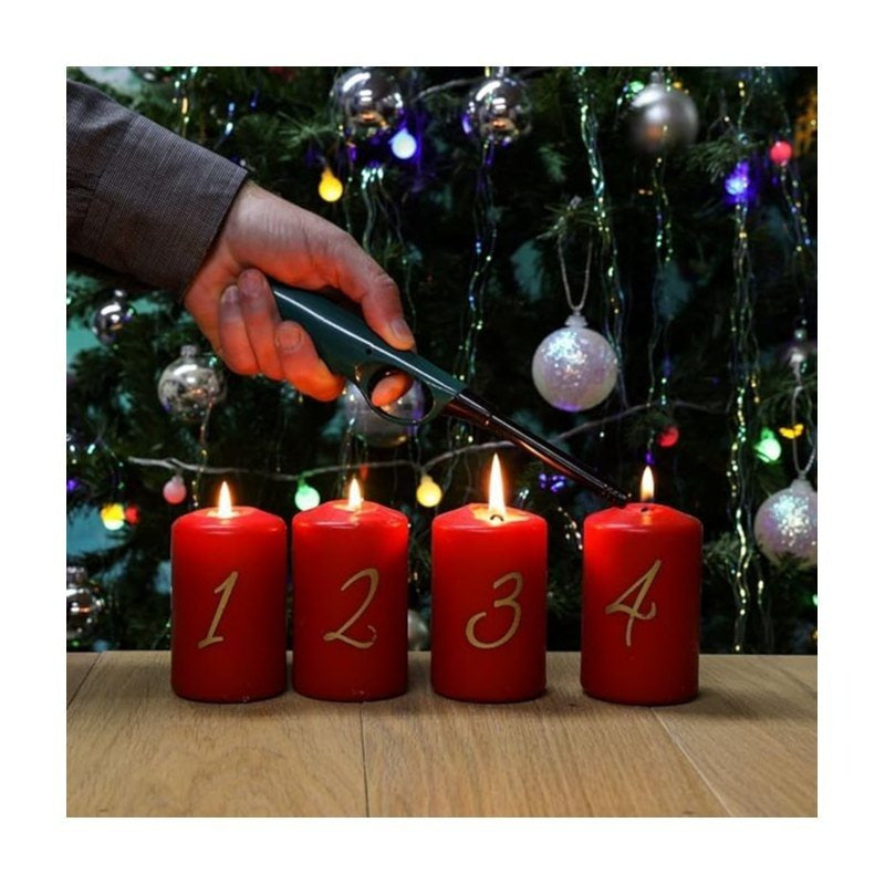 3 PCS Set  Large Refillable BBQ Gas Lighters, Safety Flame, Random Colors, Suitable for Kitchen, Barbecue, Candles, Camping, Cooking, BBQs & Fireworks
