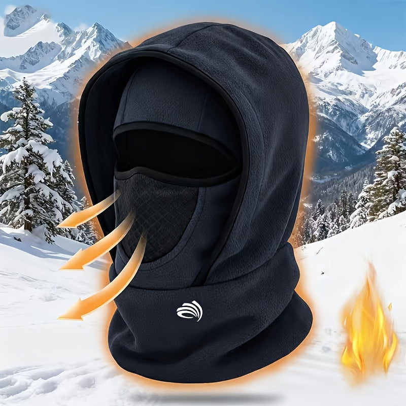 Men's Thermal Face Mask  - Full Face & Neck Coverage Winter Skiing, Snowboarding, Outdoor Activities - Cold Weather Beanie Hooded Cover for, Commuting - Warm for Cold Seasons Sports Apparel Accessories