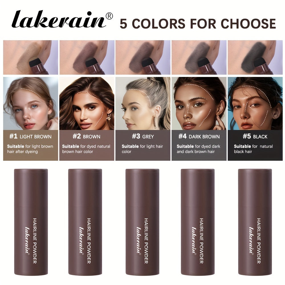 Hairline Powder Stick, Hair Shadow Sponge Pen, Used to for cover Gray Roots, Enhance Hair, And Conceal Thinning Hair, with Strong for coverage That Perfectly Matches The Roots to Create a Flawless Hairline