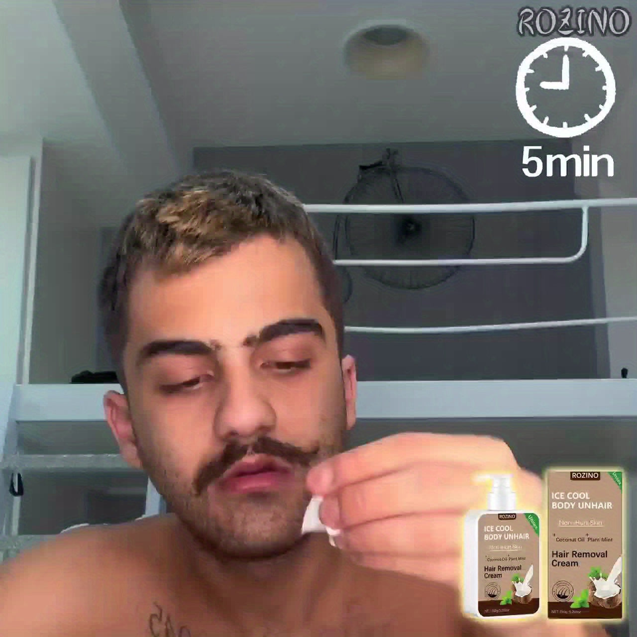 Use Once For, Sustain Smooth 6 Months, Instant Hair Removal, 150G Coconut, Non Irritating to The Skin, Smooth And Residue Free Semi Permanent Hair Removal, Used for Hair Removal on The Face Lips Armpits Legs Arms And Private